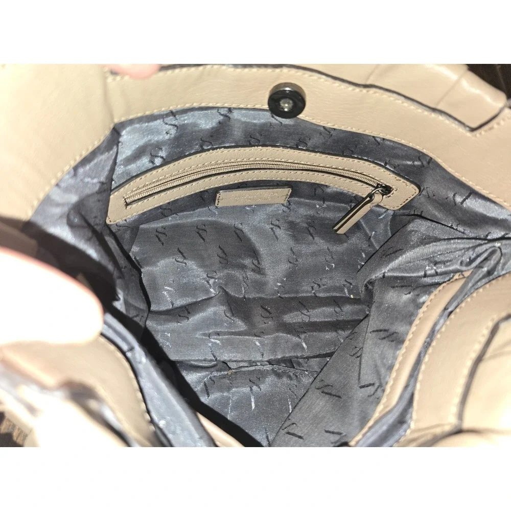 Simply Vera Wang‎ Purse Alicia Pleated Hobo Faux Leather Handbag Contemporary